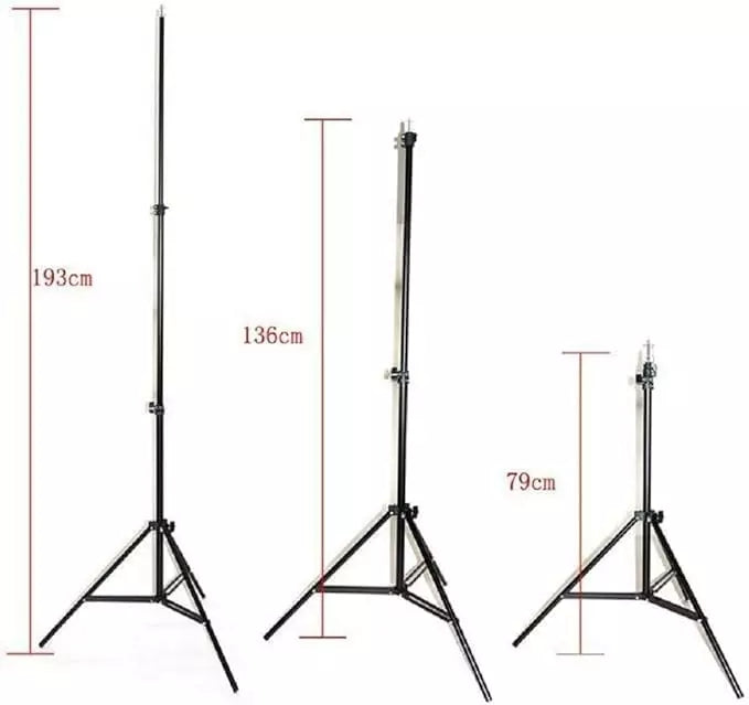 Trépied Support Pliable pour Appareil Photo, Smartphone, Vidéoprojecteur Portable Ajustable en Hauteur 70cm à 190cm avec Support de téléphone et Rotule Amovible